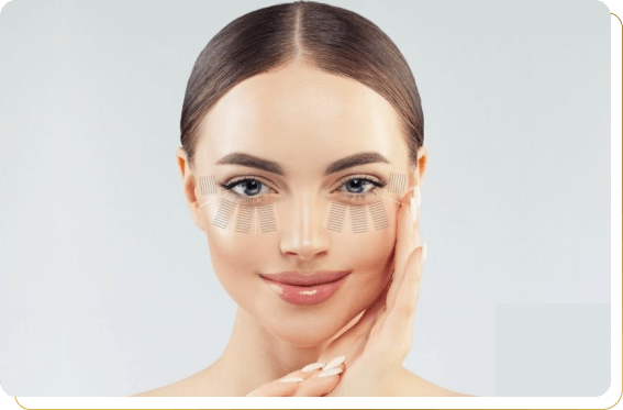 Área de atuação do procedimento Ultra Lift Eyes com Ultraformer III